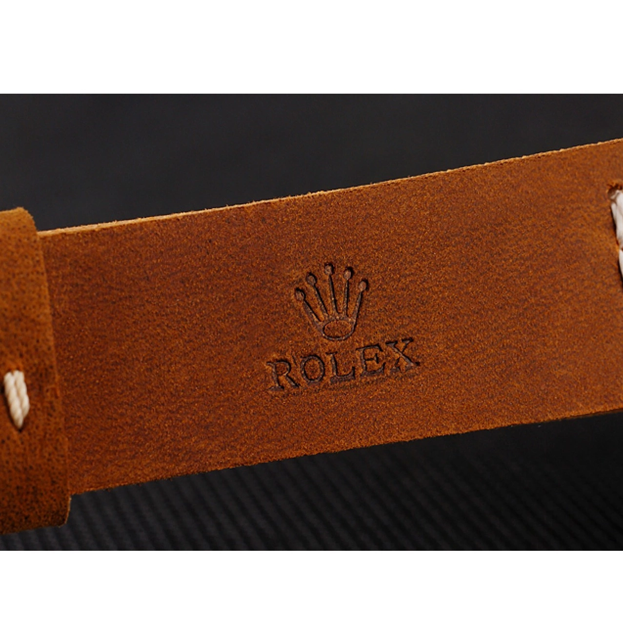 AAA replica watch Leather Bracelet Rolex Master 1453860 Bezel Brown Rose Yacht Dial Black Gold Brown Case 0516